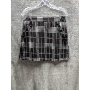 Dark Academia Mini Skirt Juniors Large Y2K‎ Plaid Preppy Grunge